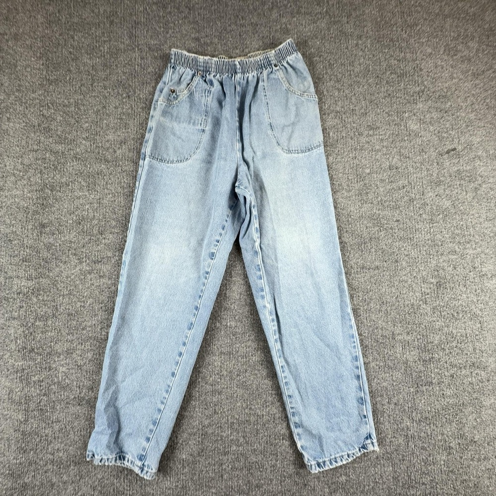 VTG‎ Cabin Creek Jeans Womens 10P Light Wash High Rise Relaxed Tapered Elastic